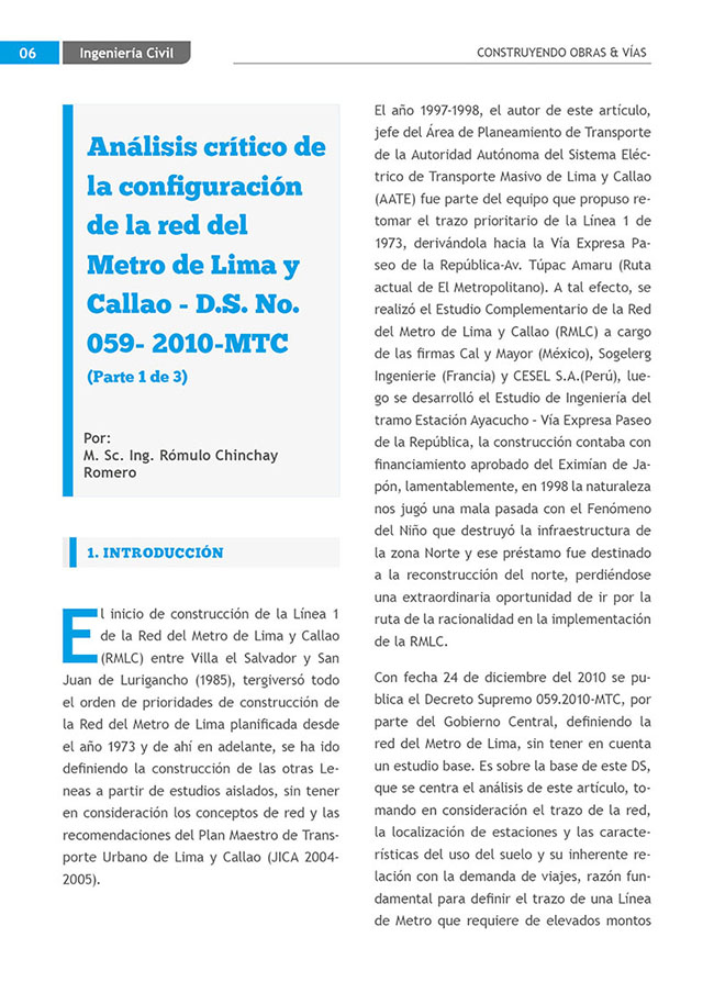 Construyendo Obras & Vías 6