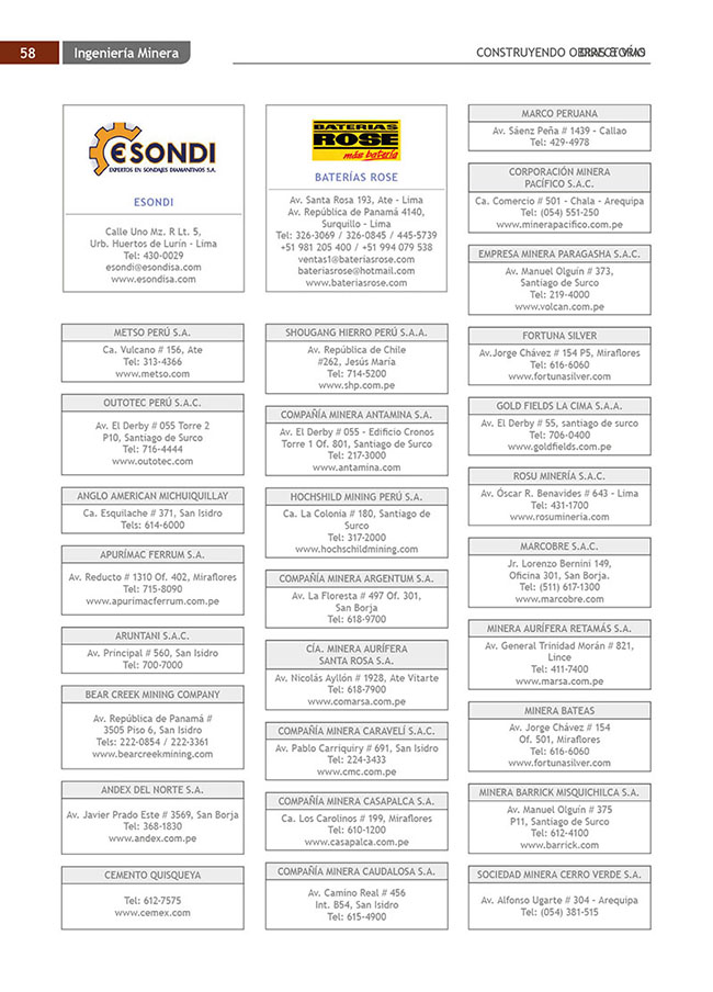 Construyendo Obras & Vías 58