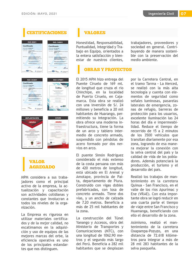 Construyendo Obras & Vías 7