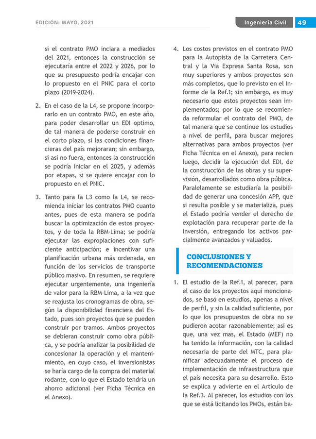 Construyendo Obras & Vías 49