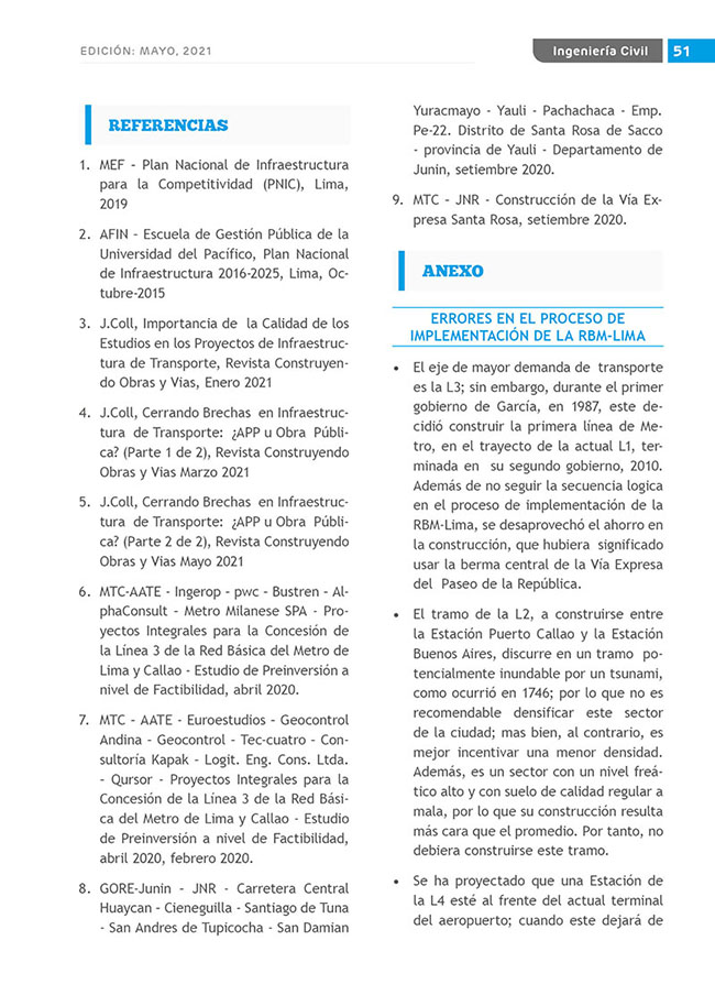 Construyendo Obras & Vías 51