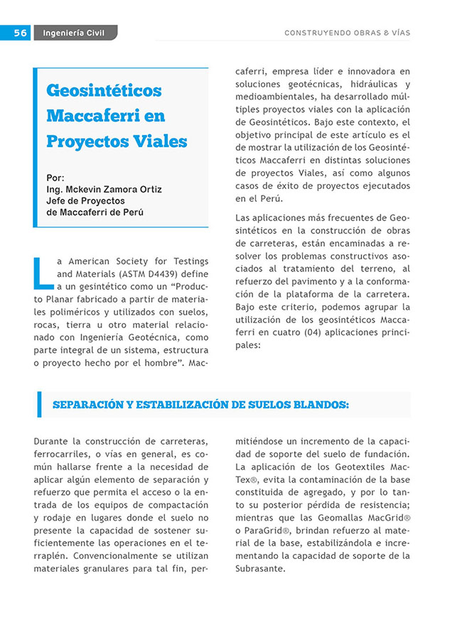 Construyendo Obras & Vías 56