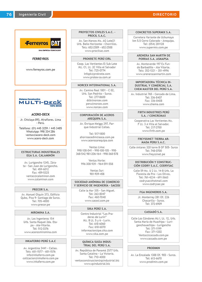 Construyendo Obras & Vías 76
