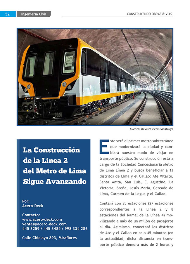 Construyendo Obras & Vías 52