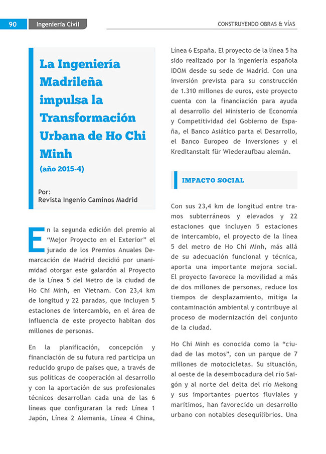 Construyendo Obras & Vías 90