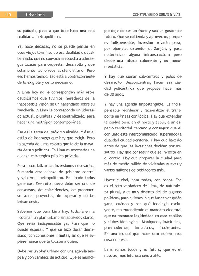 Construyendo Obras & Vías 110