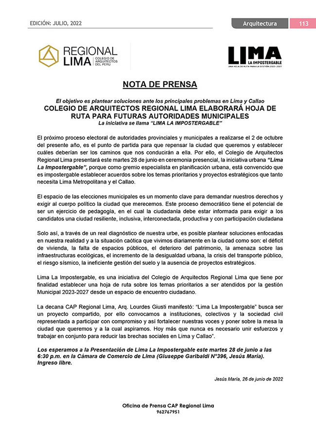 Construyendo Obras & Vías 113