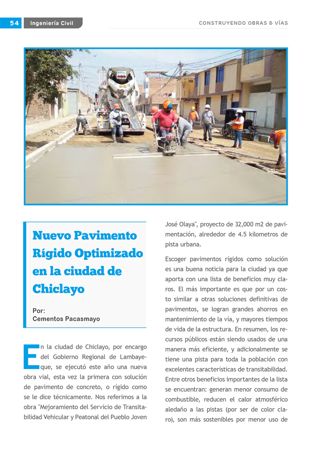 Construyendo Obras & Vías 54