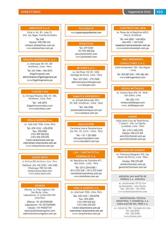 Construyendo Obras & Vías 103