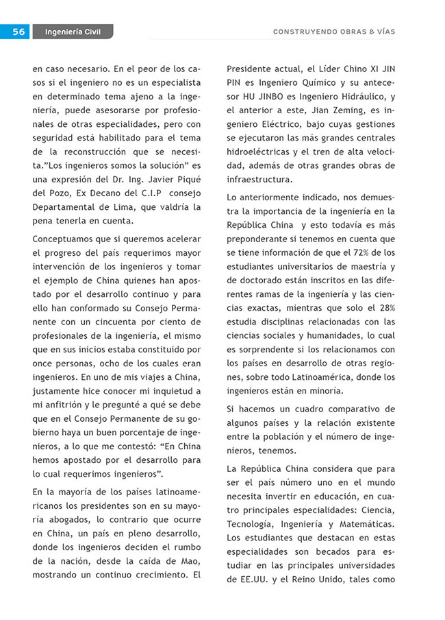 Construyendo Obras & Vías 56