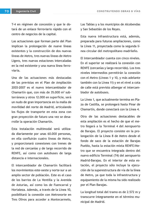 Construyendo Obras & Vías 70