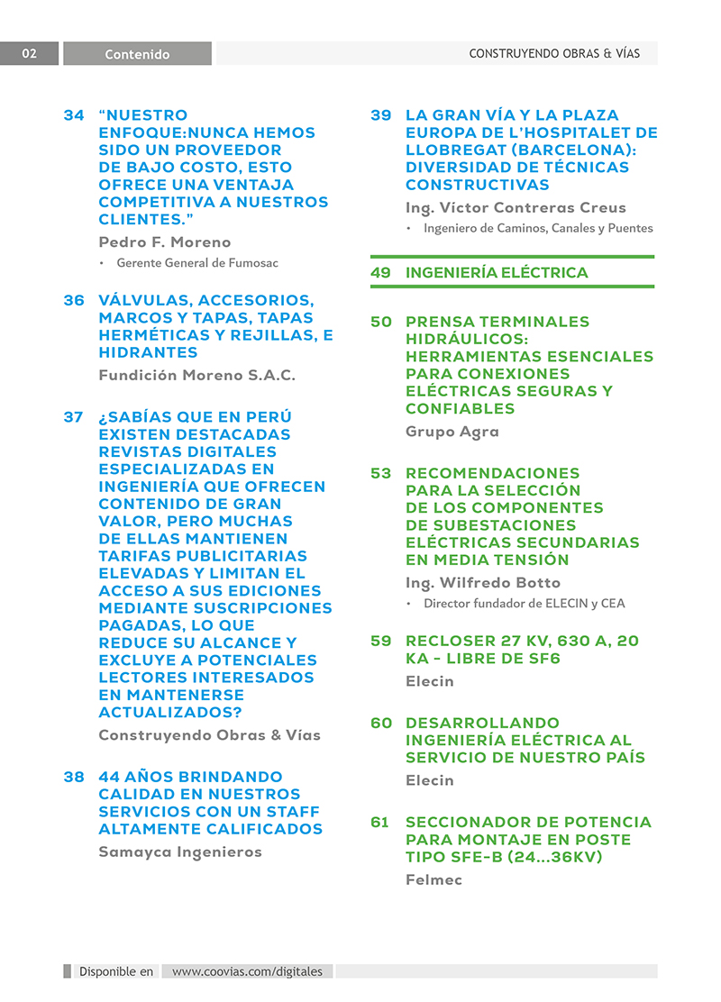 Construyendo Obras & Vías página 3
