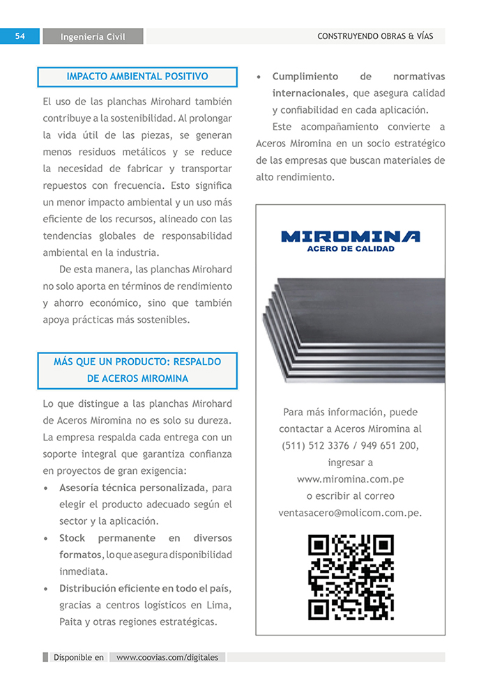 Construyendo Obras & Vías 54