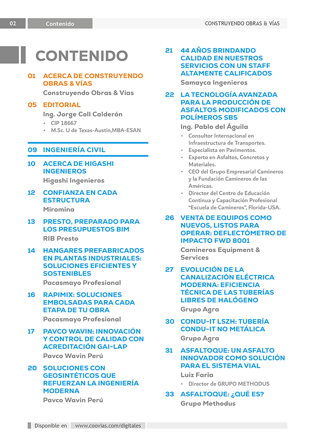 Construyendo Obras & Vías 35