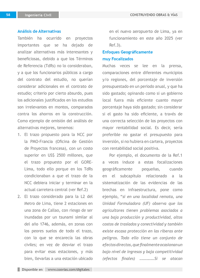 Construyendo Obras & Vías 58