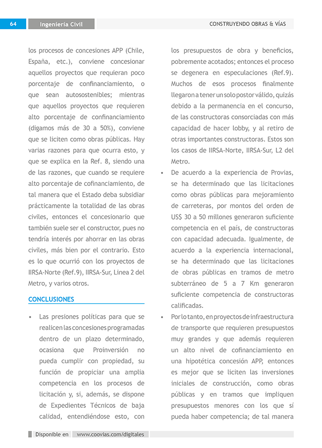 Construyendo Obras & Vías 64