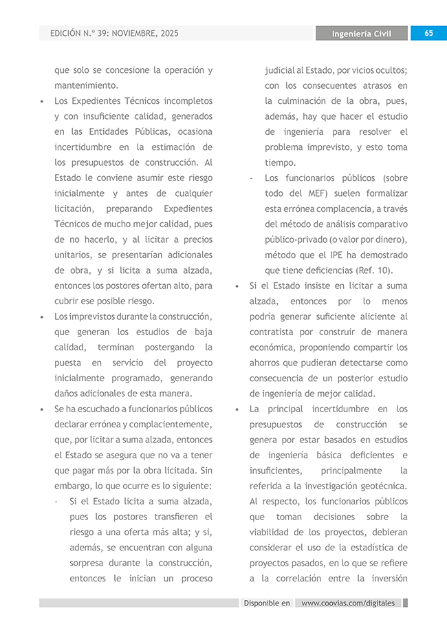 Construyendo Obras & Vías 65