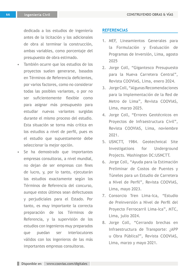 Construyendo Obras & Vías 66