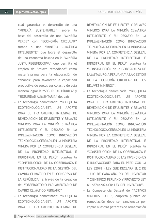 Construyendo Obras & Vías 78