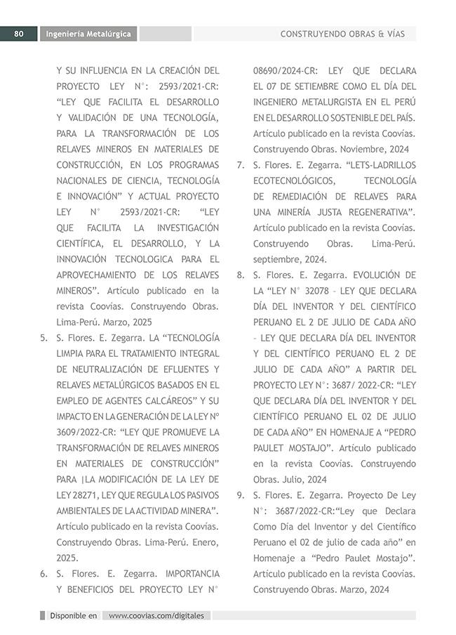 Construyendo Obras & Vías 80