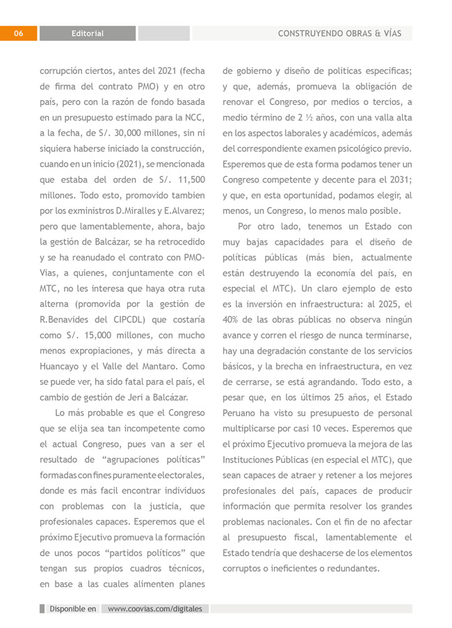 Construyendo Obras & Vías P06