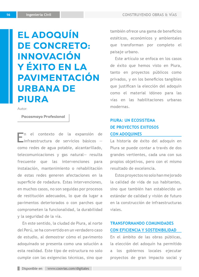 Construyendo Obras & Vías P16