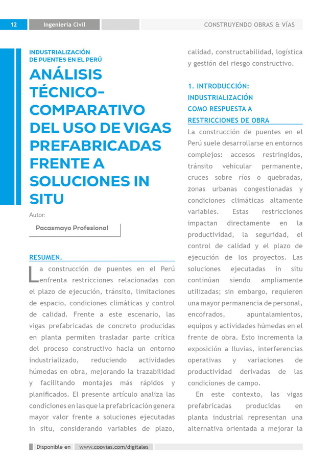 Construyendo Obras & Vías P12