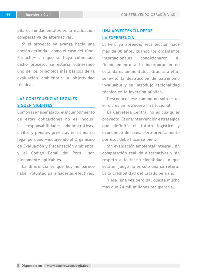 Construyendo Obras & Vías P44