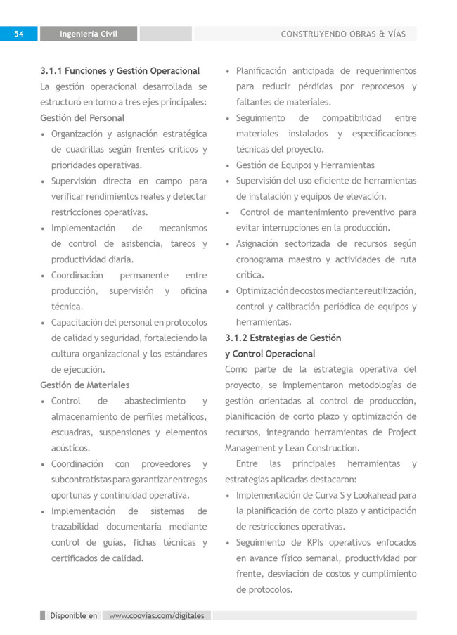Construyendo Obras & Vías P54