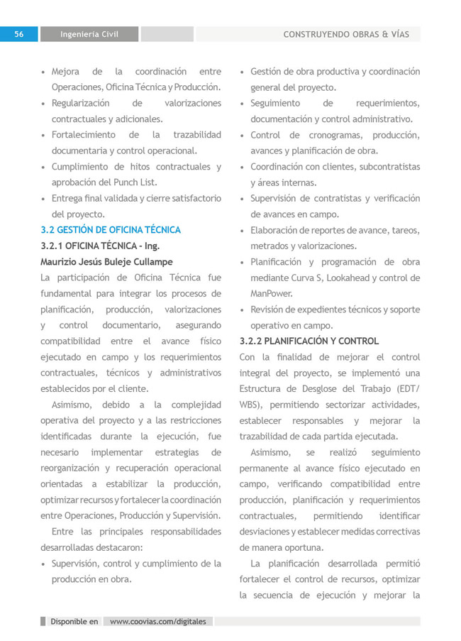 Construyendo Obras & Vías P56