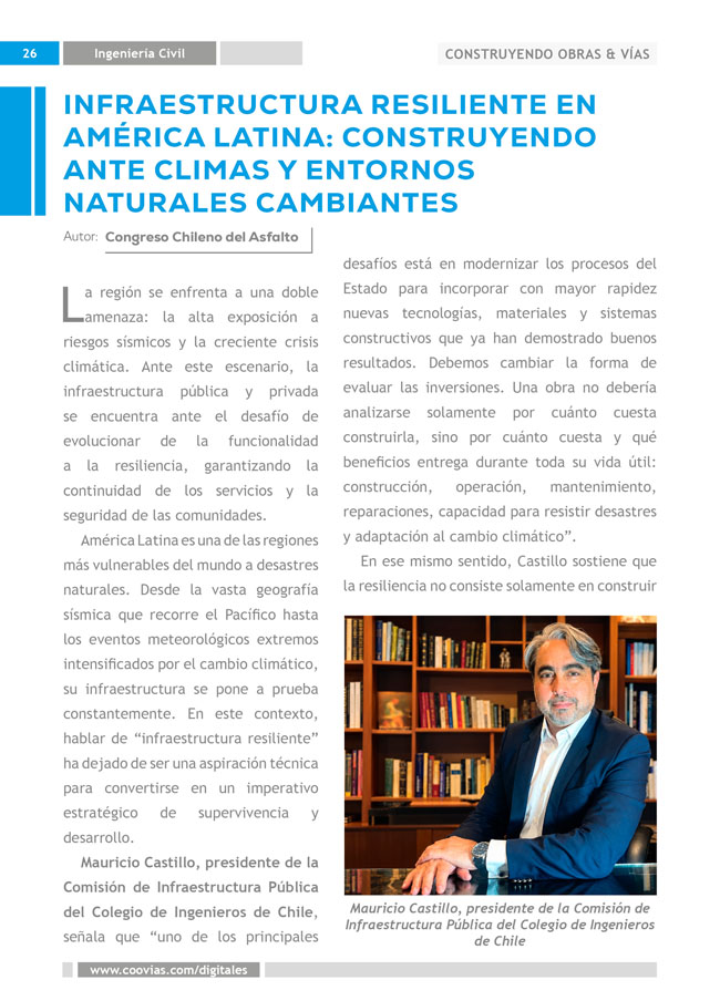 Construyendo Obras & Vías - Infraestructura resiliente en América Latina: Construyendo ante climas y entornos naturales cambiantes