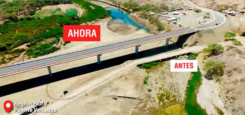 Samayca Ingenieros SAC participa Ilustracion 1. Quebrada venados puente antiguo y el nuevo.