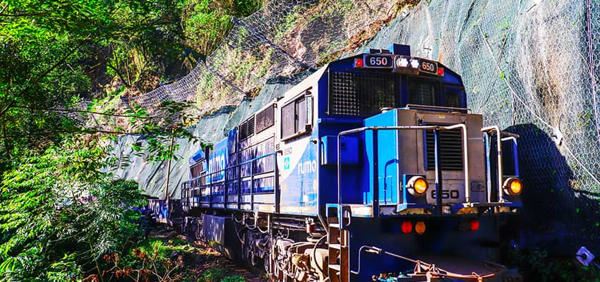Barrera dinámica y sostenimiento de talud en el Ferrocarril Curitiba – Paranaguá