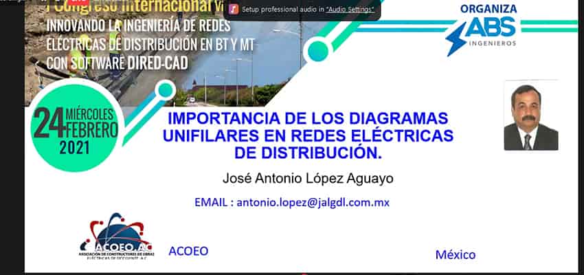 I CONGRESO INTERNACIONAL VIRTUAL DE REDES DE DISTRIBUCIÓN EN BT Y MT ES ORGANIZADO POR ABS INGENIEROS