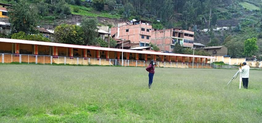 Subdrenaje en el Estadio Rubén Alfaro Guardia I.E. 86380 – San Marcos Mediante el uso del MacDrain®