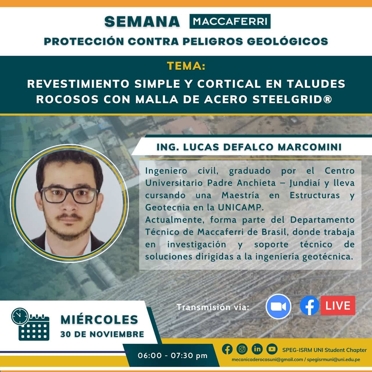 Revestimiento simple y cortical en taludes rocosos con mallas de acero Steelgrid®