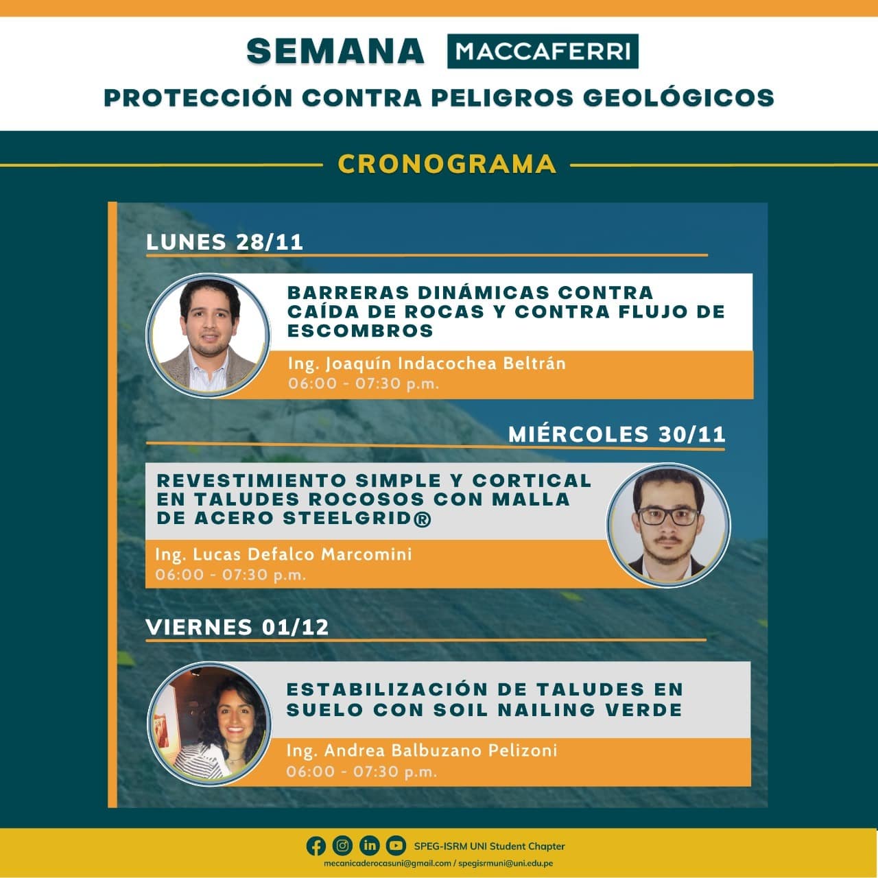 #SemanaMaccaferri – Protección contra peligros geológicos | #Maccaferi y #ISRMUNI