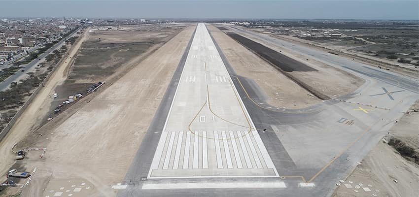 Cementos Pacasmayo participa en la mejora del sistema de pistas y cerco perimétrico del Aeropuerto de Chiclayo