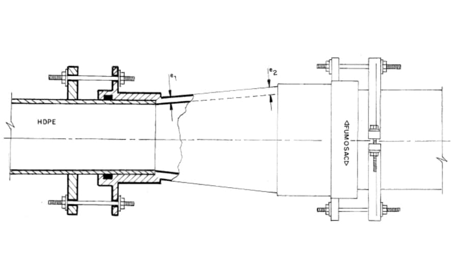 REDUCCION ACERROJADO PARA TUBERIA POLIETILENO (HDPE)