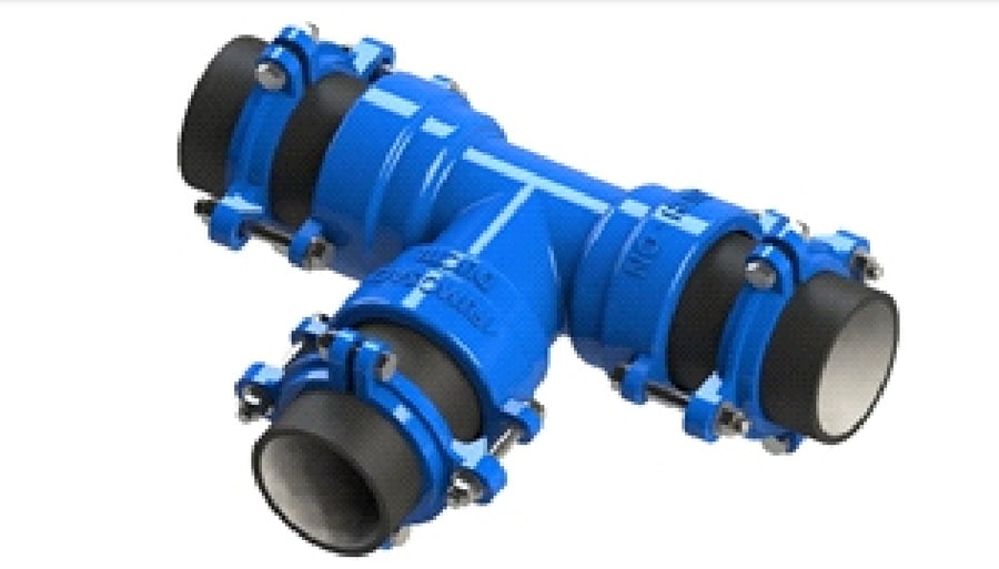 TEE ACERROJADA PARA TUBERIA DE HD