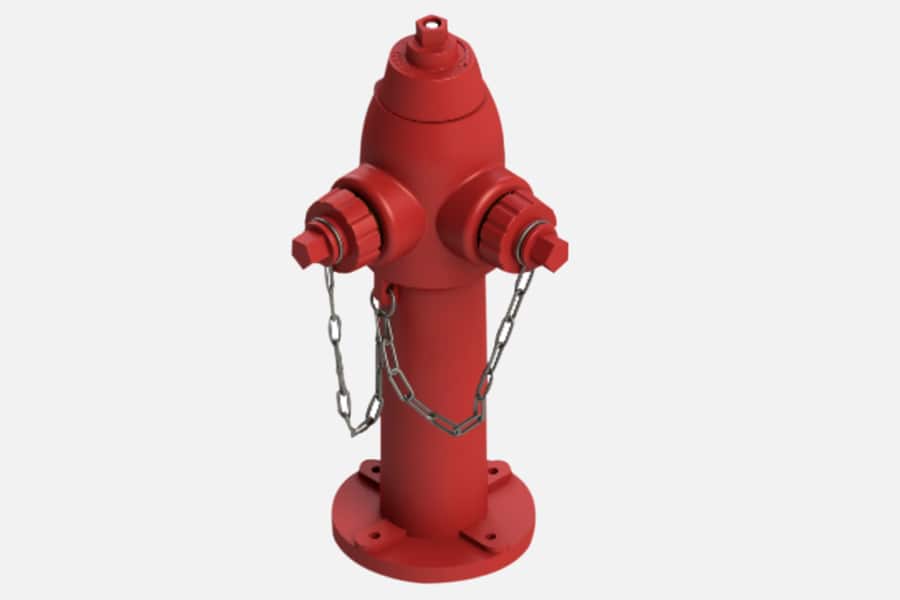 HIDRANTE TIPO POSTE DE CUERPO SECO - GRIFO SECO DE DOS BOCAS