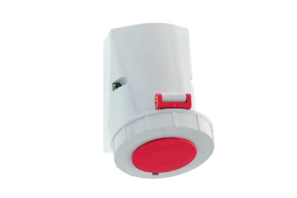1134: TOMA VISIBLE IP 67 (16A 2P+T 415V ROJO 9H IP67)
