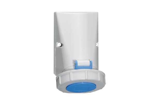 1145: TOMA VISIBLE IP 67 (32A 2P+T 250V AZUL 6H IP67)