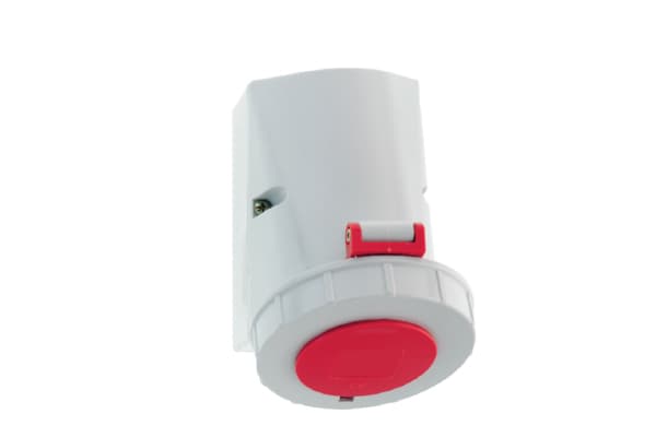1146: TOMA VISIBLE IP 67 (32A 2P+T 415V ROJO 9H IP67)