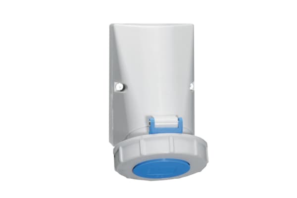 1148: TOMA VISIBLE IP 67 (32A 3P+T 250V AZUL 9H IP67)