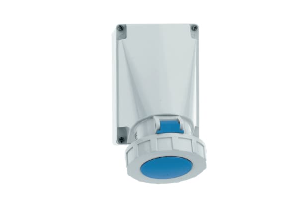 1160: TOMA VISIBLE IP 67 (63A 3P+T 250V AZUL 9H IP67)