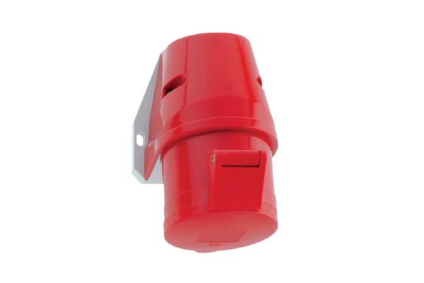 11645: TOMA VISIBLE IP 44 (16A 3P+T 415V ROJO 6H IP44)