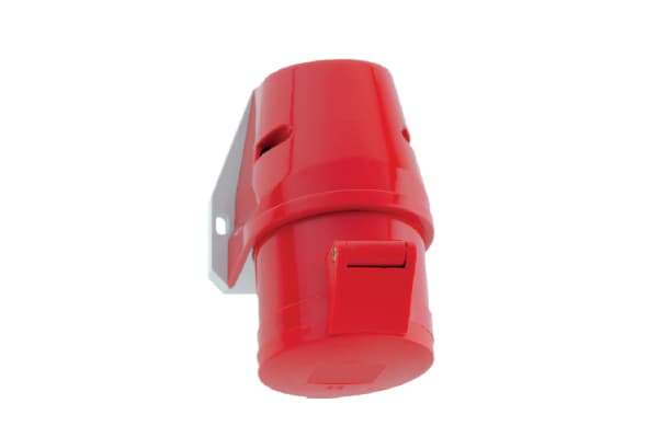 11646: TOMA VISIBLE IP 44 (32A 3P+T 415V ROJO 6H IP44