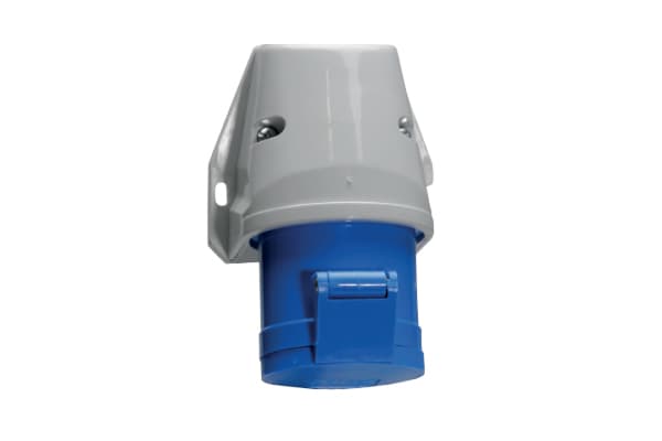 11653: TOMA VISIBLE IP 44 (32A 3P+T 250V AZUL 9H IP44)