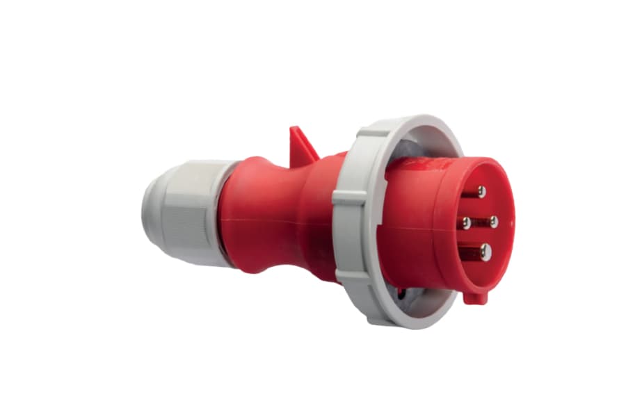 210601: ENCHUFE AÉREO IP67 (32A 3P+T 415V ROJO 6H IP67 MULTI-GRIP)